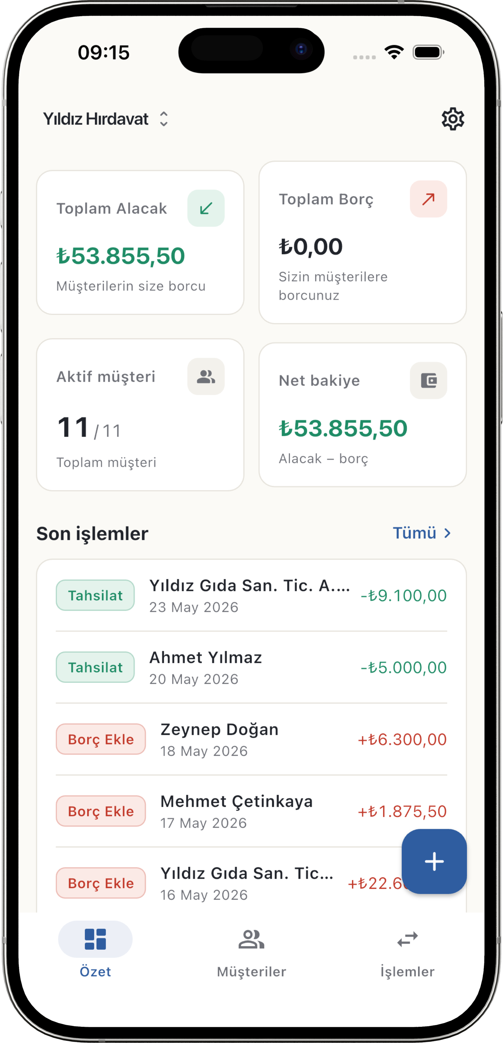 HesapSis mobil — genel bakış